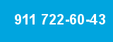 911 722-60-43 911 722-60-43